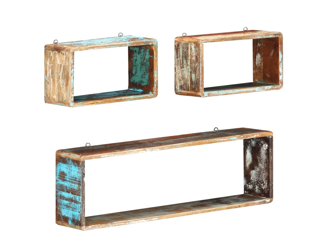 Wall Cube Shelf, Wall Cube Shelves Vidaxl Marrom Madeira (n/a)