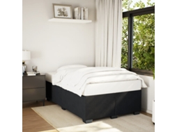 Estrutura De Cama Sem Colchão 120x200 Cm Veludo Preto