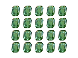 20Pcs Ornamentos de Unhas com Broca de Vidro Verde Gelo Através Da Luz Da Lua NEVEANCE