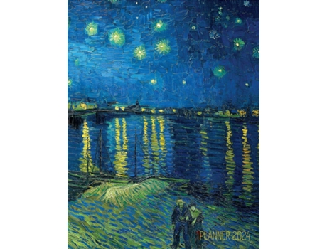 Livro Van Gogh Art Planner 2023 Starry Night Over the Rhone Organizer Calendar Year January-December 2023 de Shy Panda Press (Inglês)