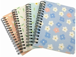 Lurelia Caderno Espiral Para Scrapbooking, Com Capa Dura, Pautado, A6, 145 X 105 Mm, 160 Páginas, 80 Folhas