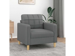 Vidaxl Poltrona 60 Cm Tecido Cinzento-escuro