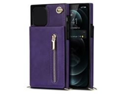 Capa de telefone com zíper crossbody EOOCOO