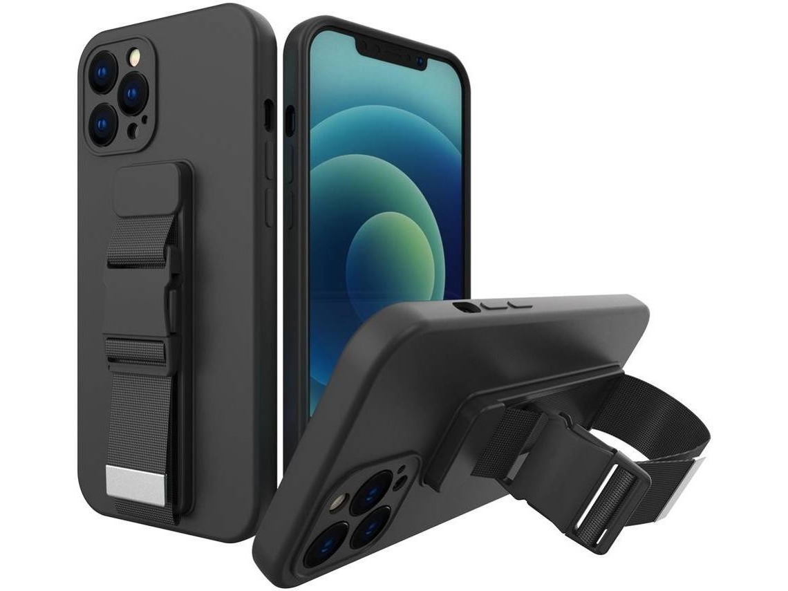 Capa Apple iPhone 13 Pro Max LANYARD Lisa (Preto)