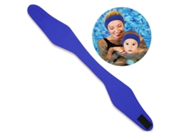 Cinta de Cabeça Neoprene Flexível para Natação Azul Escuro M