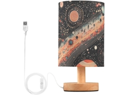 Tampo De Mesa Colorido Com Planetas Espaciais, Luminária De Farol, Furacão Luminárias Criativas Para Crianças