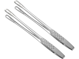 Pinças De Cozinha Milisten Em Aço Inoxidável, Conjunto De 2, Resistentes E Antiderrapantes, Ideais Para Casa, Hotel Ou