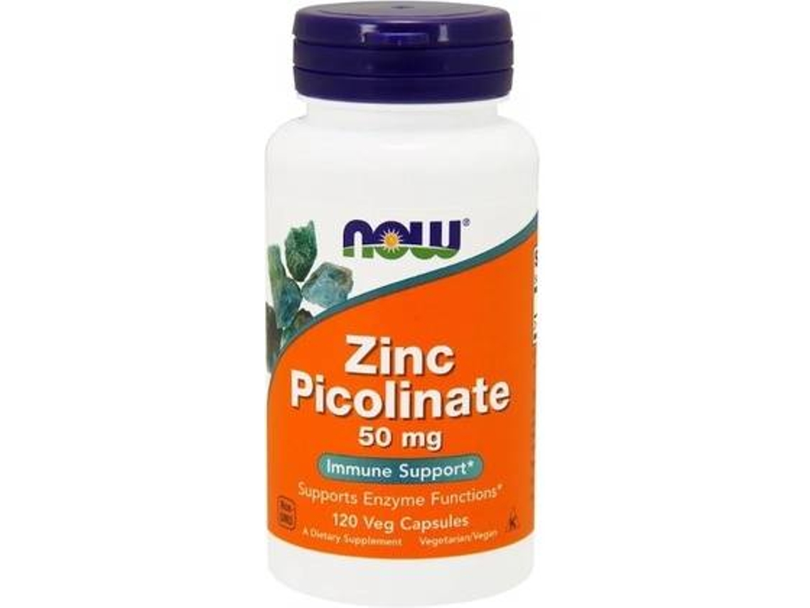 Suplemento Alimentar NOW Picolinato De Zinco (120 cápsulas vegetais)