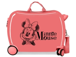 Mala de Viagem Infantil Abs 4 Rodas Minnie In Love Rosa