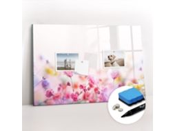 Quadro Magnético Decorativo Flores No Prado Para A Cozinha Espelharte (60x40 Cm)