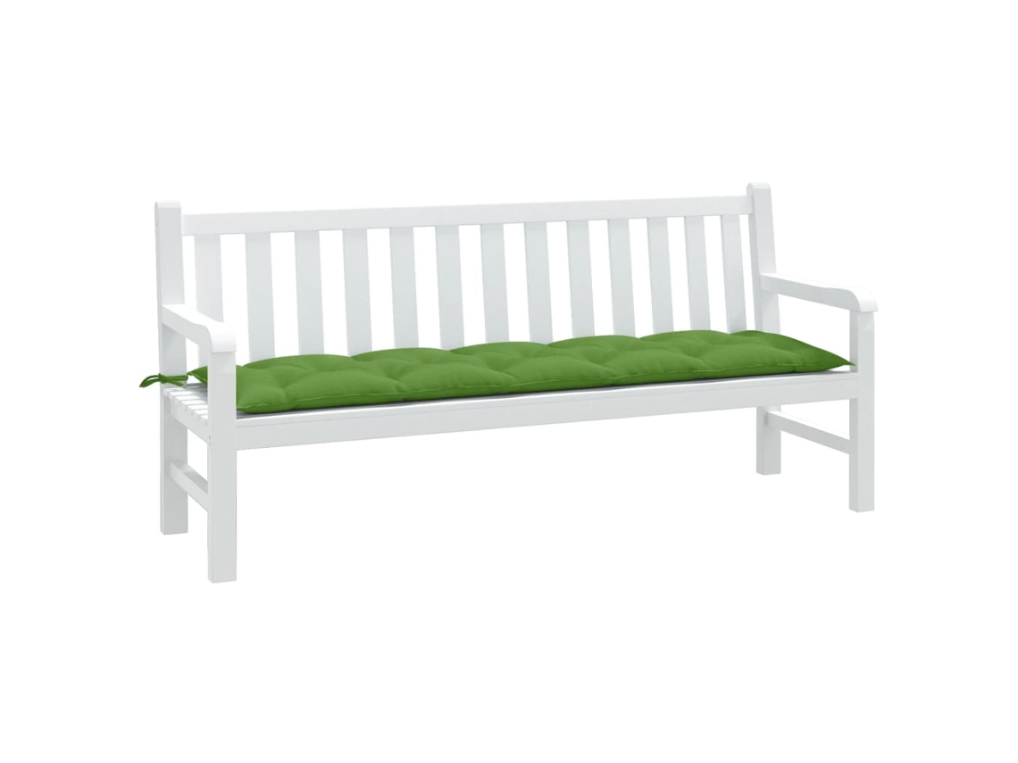 Vidaxl Almofadão P/ Banco De Jardim 180x50x7 Cm Mesclado Tecido Verde