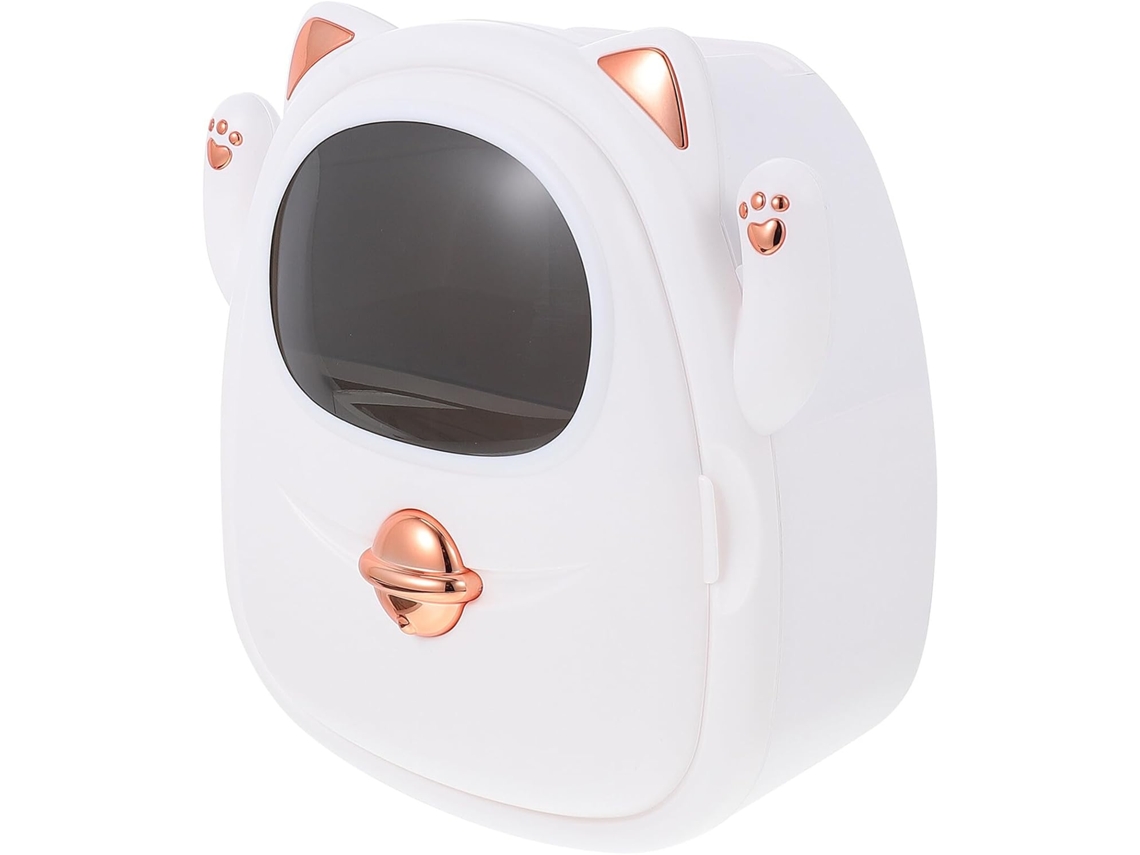 Porta Papel Higiênico De Plástico Branco, Sem Necessidade De Furar, Design Que Economiza Espaço E Prateleira Para