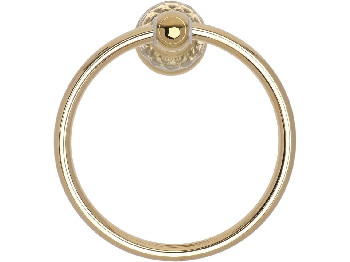 Porta Toalhas Dourado De Parede Em Metal, Resistente E Ideal Para Uso Doméstico Em Hotéis