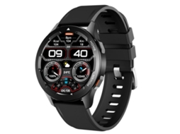 Smartwatch Chamada Bluetooth Desbloqueio de Controle de Acesso para Android e Ios Preto