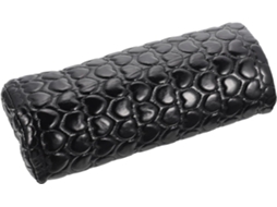 Almofada de manicure masculina em marrom e algodão.