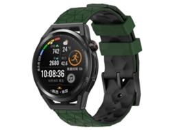 Pulseira De Silicone Bicolor Com Estampa De Futebol Para Huawei Watch Gt Runner 22mm