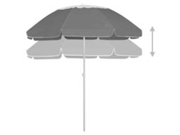 Guarda sol de Praia 300 Cm Antracite MAISON EXCLUSIVE
