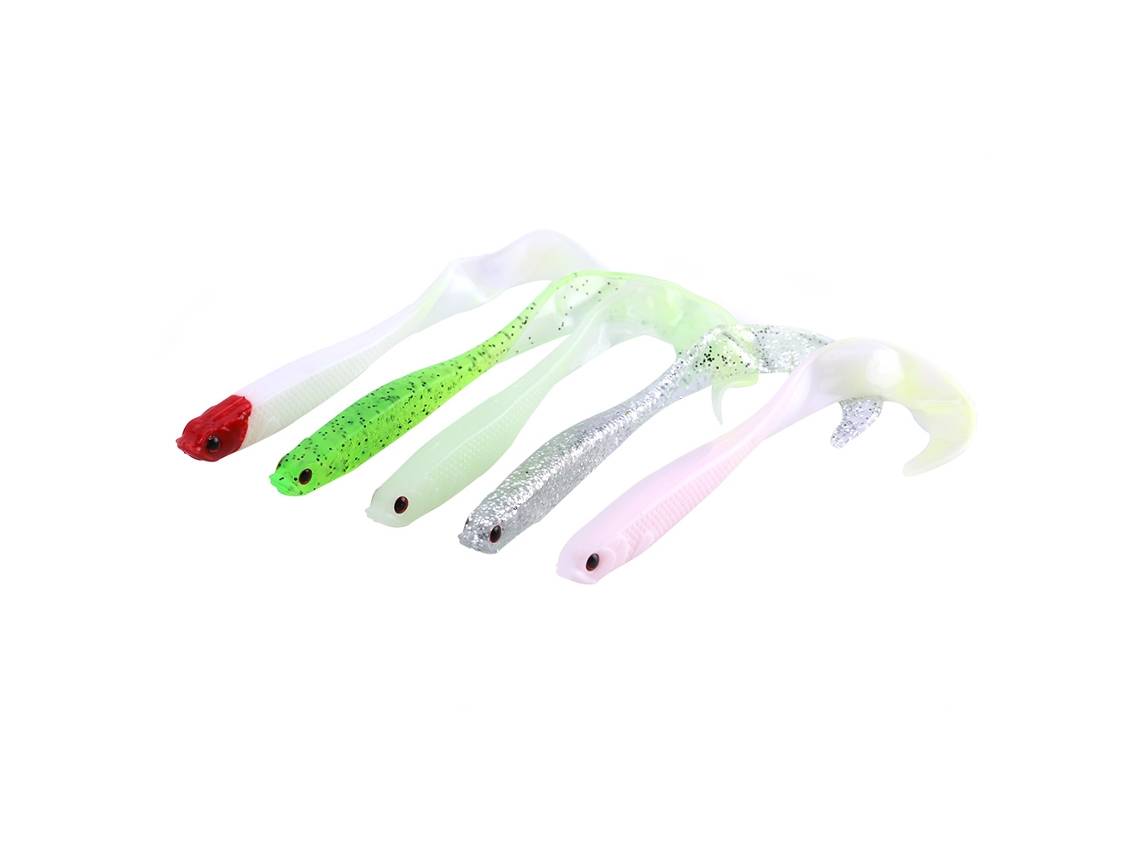 Isca de Pesca Soft Pvc 13cm 5pcs para Peixe