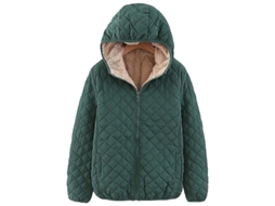 2026 chaquetas para Mujer com Forro de Felpa e Capuz Abrigos Outerwear