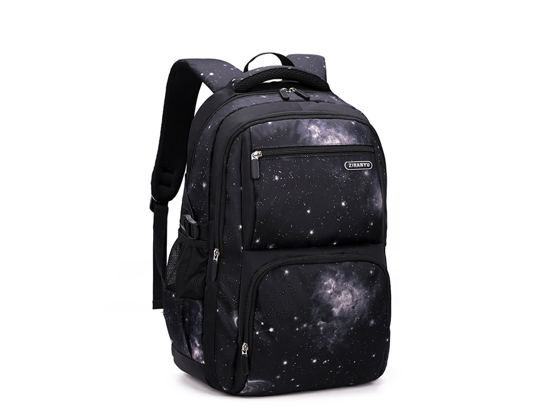 Mochila De Estudante Céu Estrelado Conjunto De Três Peças Céu Estrelado Preto Puro Sem Bolsa Pequena