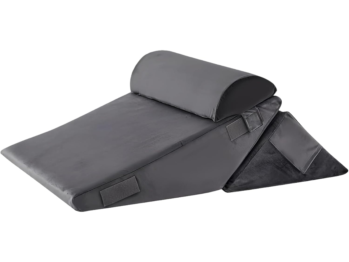 Almofada em Formato de Cunha para Dormir, Ajustável, Ergonômica, Ideal Refluxo e Alívio do Uso CHABERLU