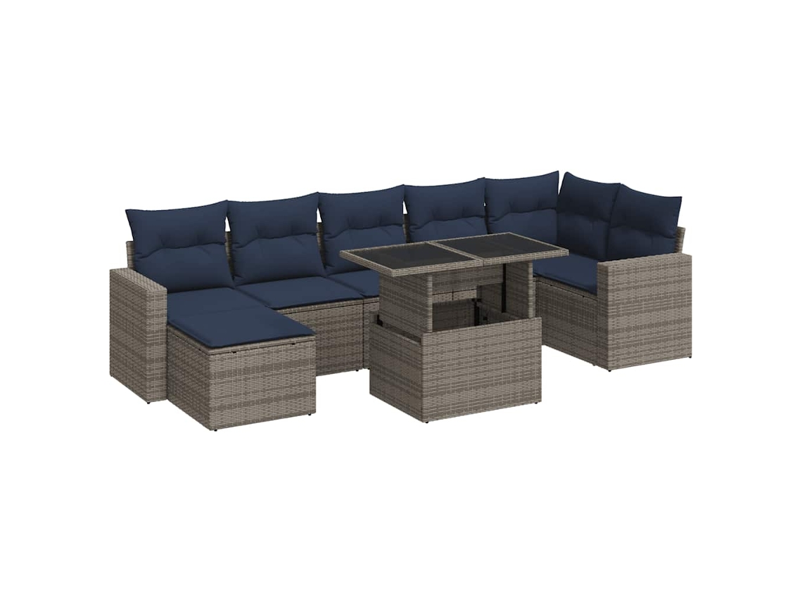 Garden Sofa Set, Garden Sofa Sets Vidaxl Cinzeto Rattan / Vime (n/a)
