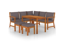 Garden Dining Set, Garden Dining Sets Vidaxl Marrom Madeira De Acácia (n/a)