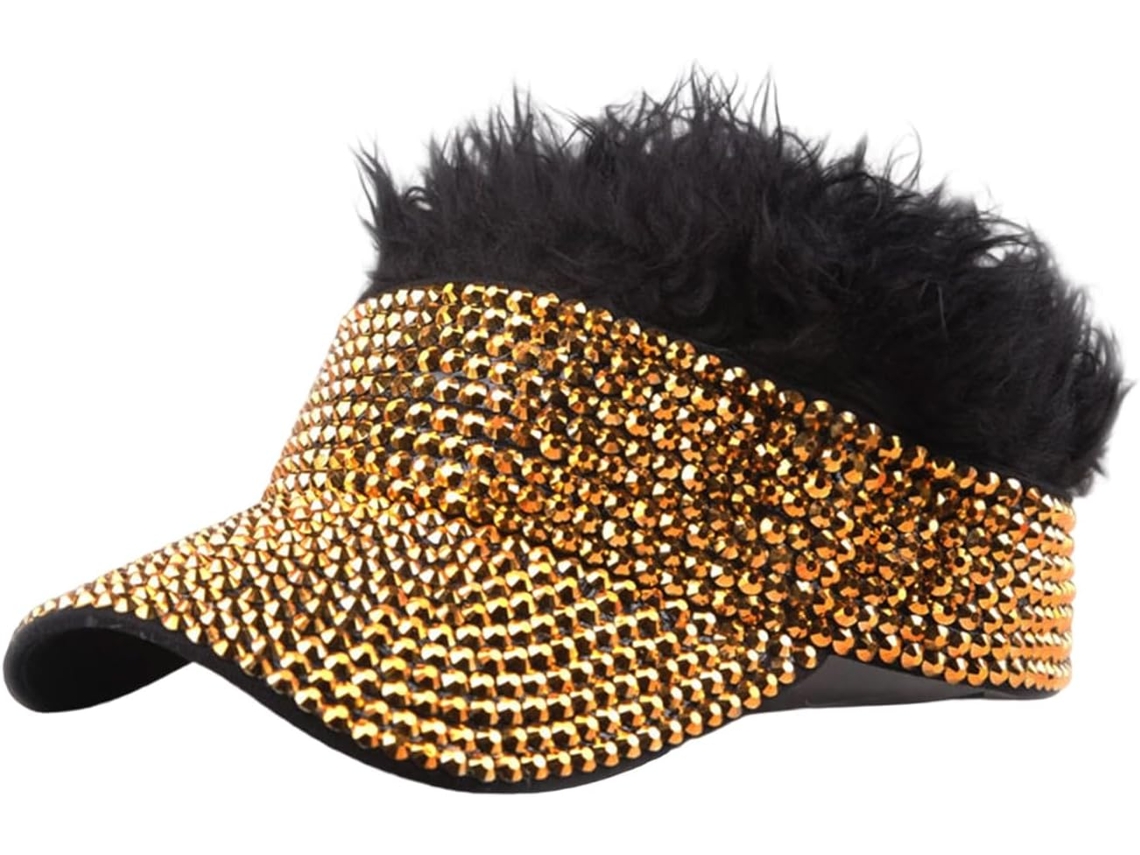 Boné de Beisebol Estiloso com Aplicações de Strass SFUSHOS