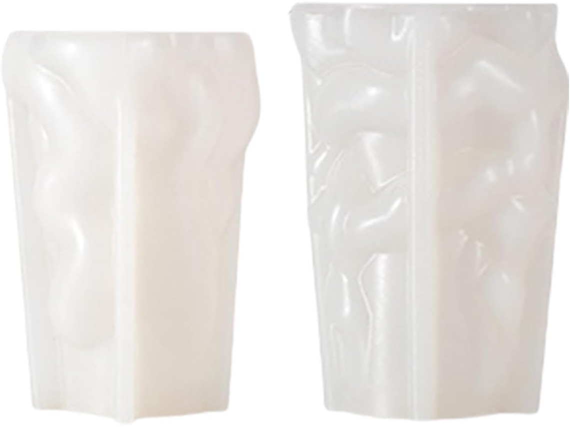 Moldes Cilíndricos De Silicone Com Formas Geométricas Irregulares Para Gesso Ornamental De Silicone.