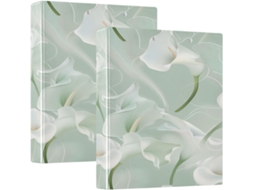 Massa branca com flores em formato de floco de neve, 3,8 cm, 1 2 unidades. Três anéis com saquinhos, pacote com 1 2 adesivos de mesa.