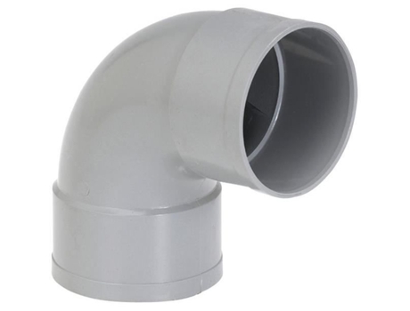 Codo Pvc Fêmea Fêmea 87° Girpi D 100 Mm Plástico Interior Branco