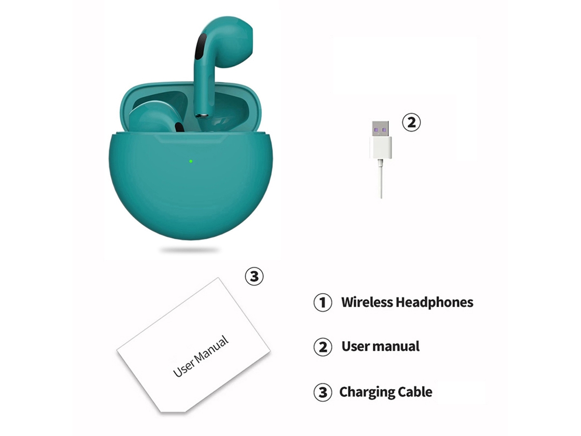 Fones de Ouvido Sem Fio Bluetooth 5.4 MDUG (azul)