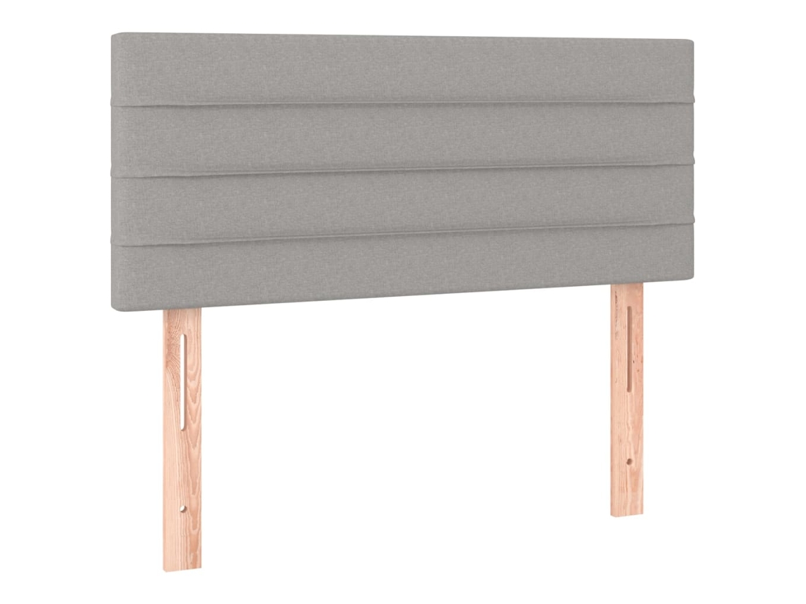 Cabeceira de tecido 90x5x78/88 cm Cinzento light MAISON EXCLUSIVE