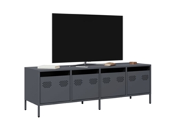 Vidaxl Móvel De Tv 135x39x43,5 Cm Aço Laminado A Frio Antracite