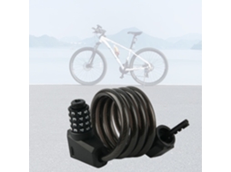 Cadeado Para Bicicleta, Cadeado De Cabo Preto, Com Luz Noturna Led, Fechadura Numérica De 4 Dígitos, 2 Chaves, Aproximadamente 117 Aquaforge