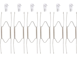Conjunto de 6 suportes para pratos em aço inoxidável, 25cm CHABERLU
