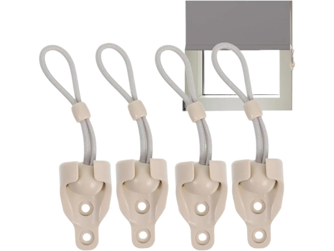 Seguro Conjunto De 8 Cordões Ajustáveis Alta Resistência Para Persianas Com Bolas, Fáceis De Instalar, Estrutura