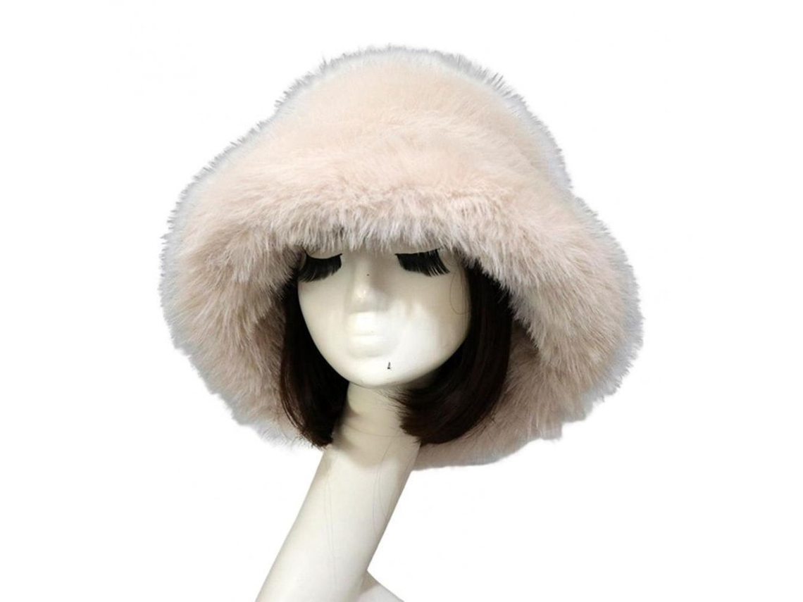 2026 gorra de Pescador para Mujer Invernal Con Pelo Falso Fluffy, Visera Amplia, Protectora de Orejas Y Calientita Caqui