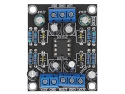 Módulo Preamplificador Ne5532 de Doble Canal Placa de Capacitores Amplificación de Potencia Única Dc 12‑30v