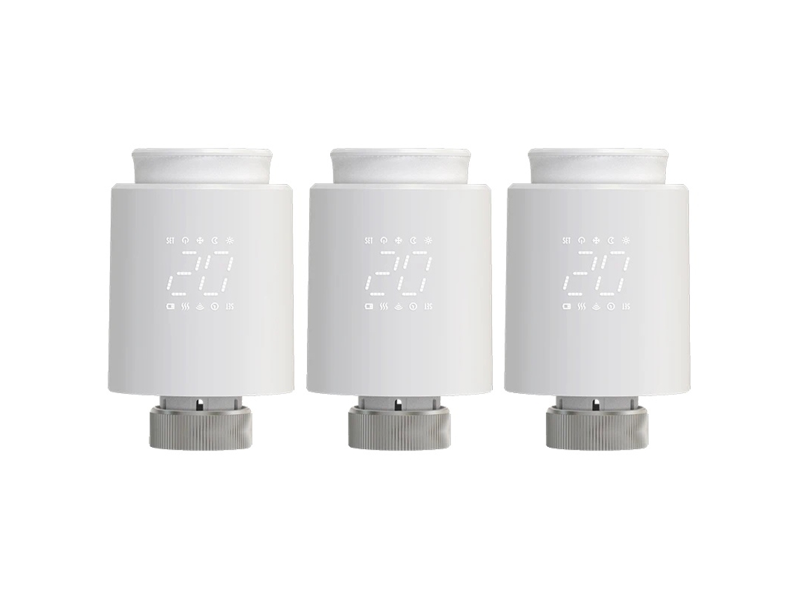 Termostato De Radiador, Controle Inteligente, Compatível Com Assistente De Voz, 3pcs