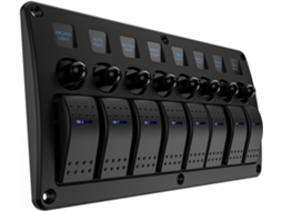 Painel De Controle Combinado Para Veículos E Barcos - Fonte De Alimentação Para Faróis E Lanternas Traseiras