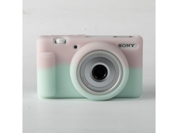 Capa CHRUI para Sony Zv 1f/zv 1 Ii Silicone À Prova de Arranhões Rosa Verde Gelado