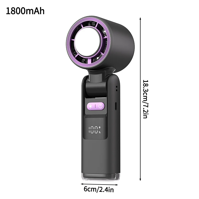 Mini Ventilador Elétrico MDUG Dobrável com Resfriamento e USB