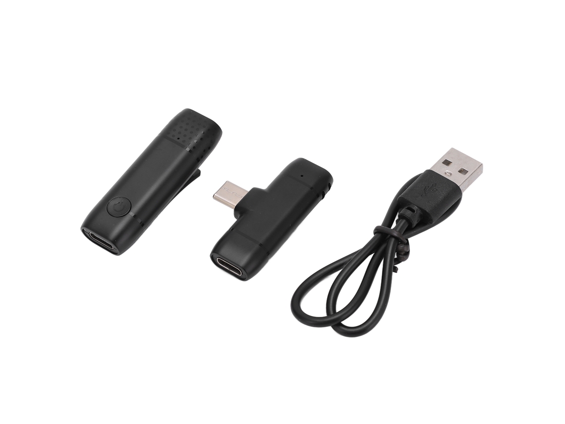 Micrófono Lavalier Inalámbrico 2.4g Mini Plug And Play Para Smartphone Android Type C Transmisión En Vivo Grabación De Video