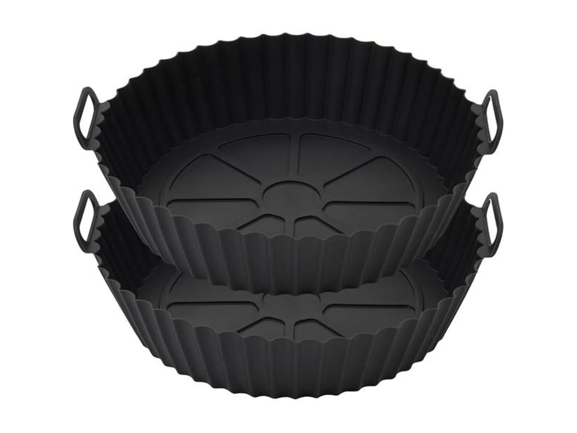 Forma De Silicone Reutilizável Para Fritadeira A Ar, 2, Para Cozinhar E Assar Com Limpeza Mais Simples