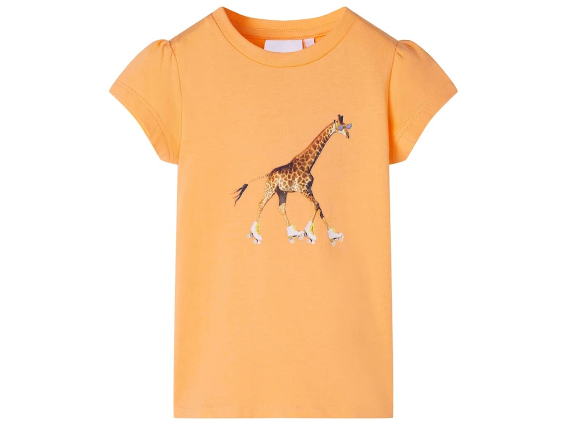 T-shirt De Criança Laranja-brilhante 128