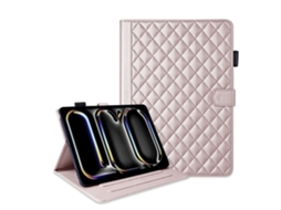 Capa Para Tablet Lurelia, Para Samsung Galaxy Tab A9 Lite 8.7 Pequeno Em Formato De Diamante, Ouro Rosa, Fixação Magnética