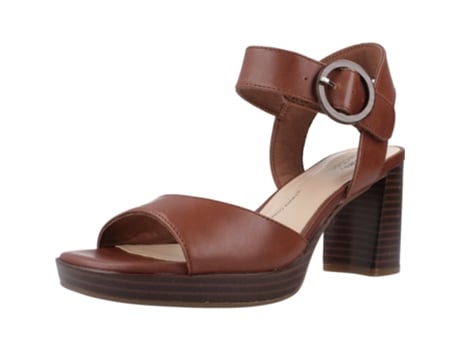 Sapatos de Mulher CLARKS Ambyrlyn Ruby Tecido Castanho (39)