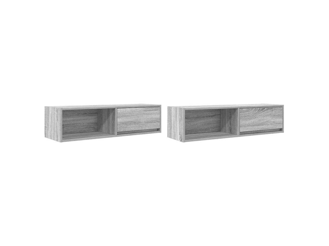 Tv Cabinet, Tv Cabinets Vidaxl Cinzeto Madeira Processada (n/a)