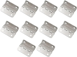 Conjunto De 10 Dobradiças Madeira Para Caixas, Modelo Triplo, Ângulo
